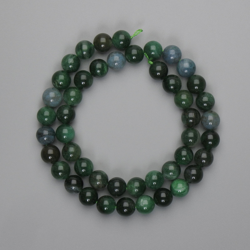 Emerald Beads 8mm Smooth Round, 38 cm Strand