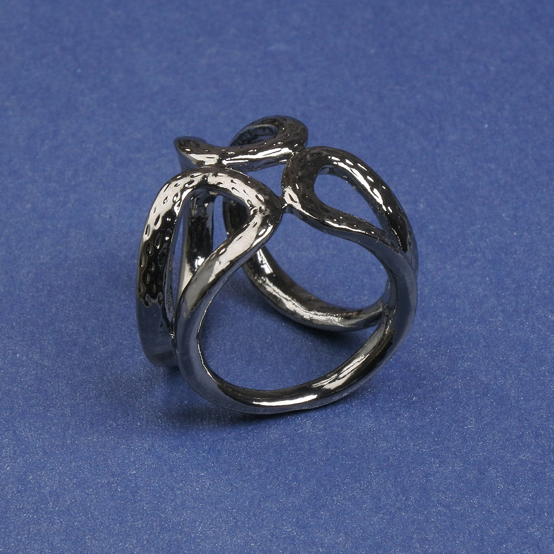 Scarf Clip Brooch, Dark Silver, 20mm diameter